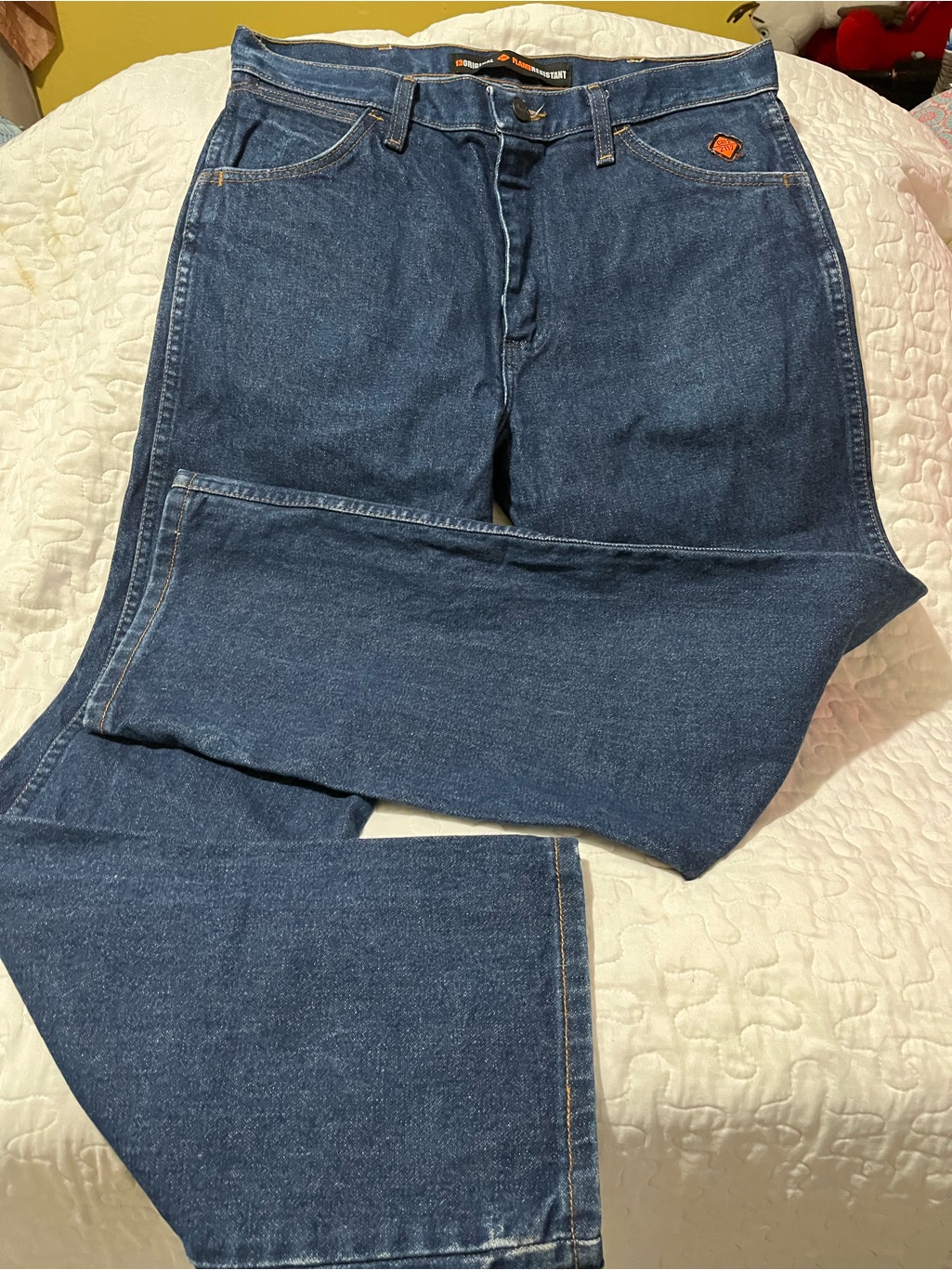 Wrangler Relaxed Fit Jeans In Dark Blue Denim